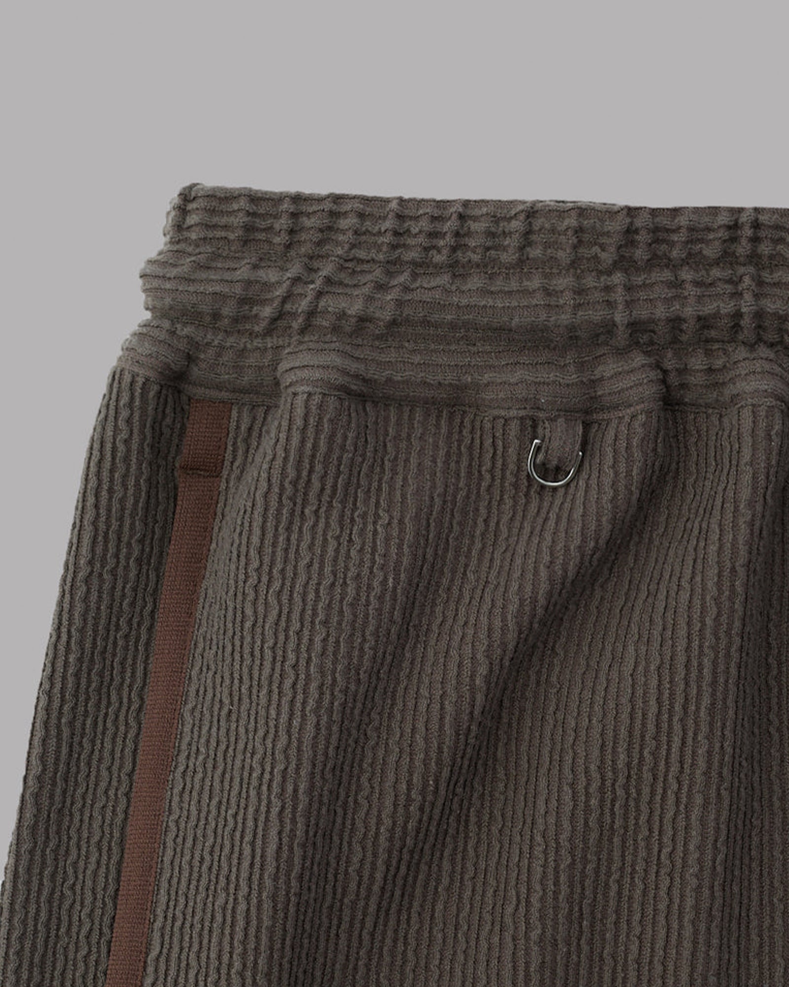 ALWAYS OUT OF STOCK・オールウェイズ アウト オブ ストック - ハーフ・ショートパンツ FRILL STRIPES BASKETBALL SHIRTS / BROWN