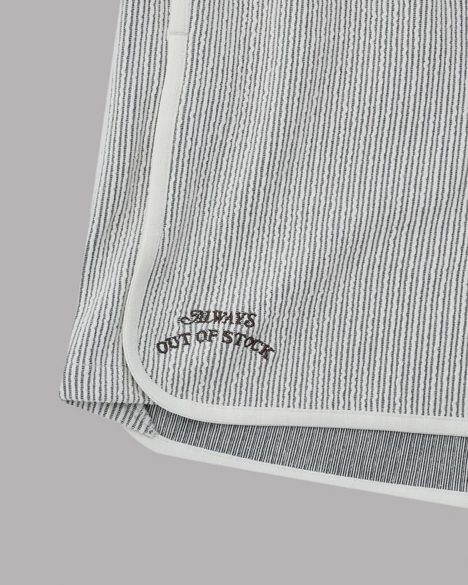 ALWAYS OUT OF STOCK・オールウェイズ アウト オブ ストック - ハーフ・ショートパンツ FRILL STRIPES BASKETBALL SHIRTS / GRAY