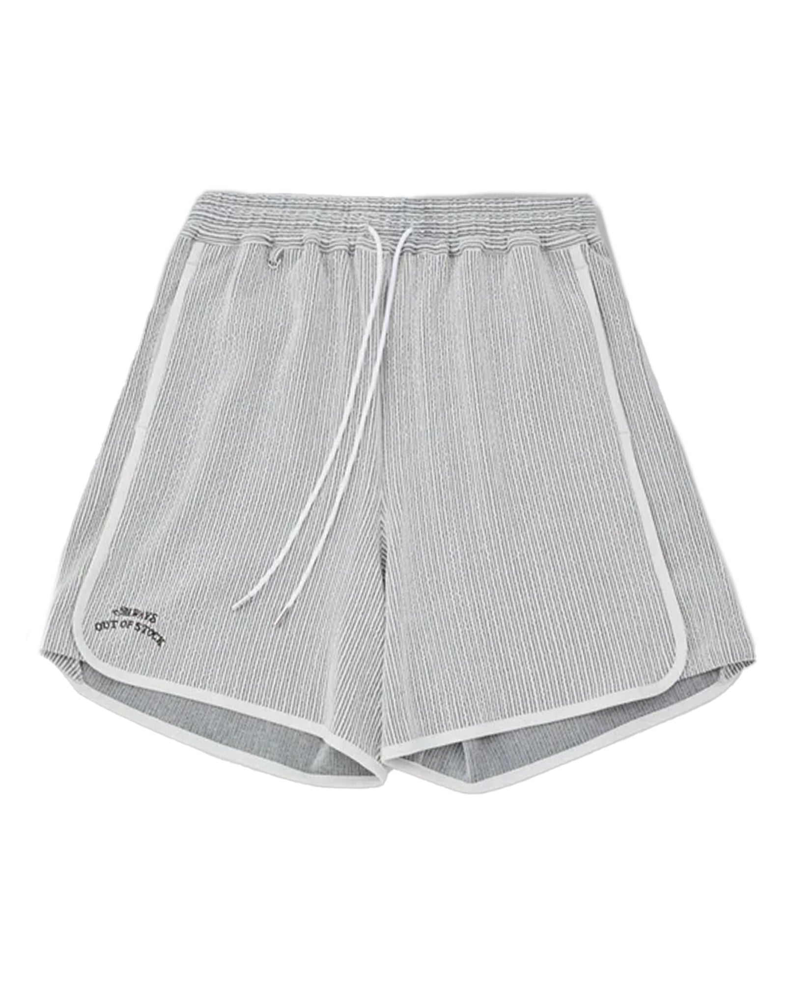 ALWAYS OUT OF STOCK・オールウェイズ アウト オブ ストック - ハーフ・ショートパンツ FRILL STRIPES BASKETBALL SHIRTS / GRAY