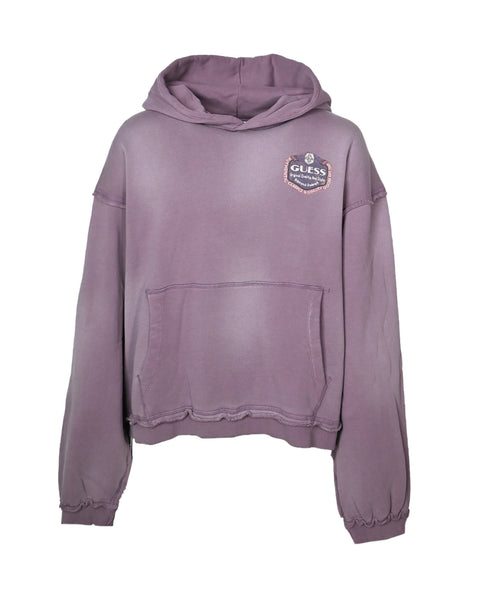 GUESS JEANS(ゲス ジーンズ) GO GRAPHIC BOXY HOODIE / PURPLE