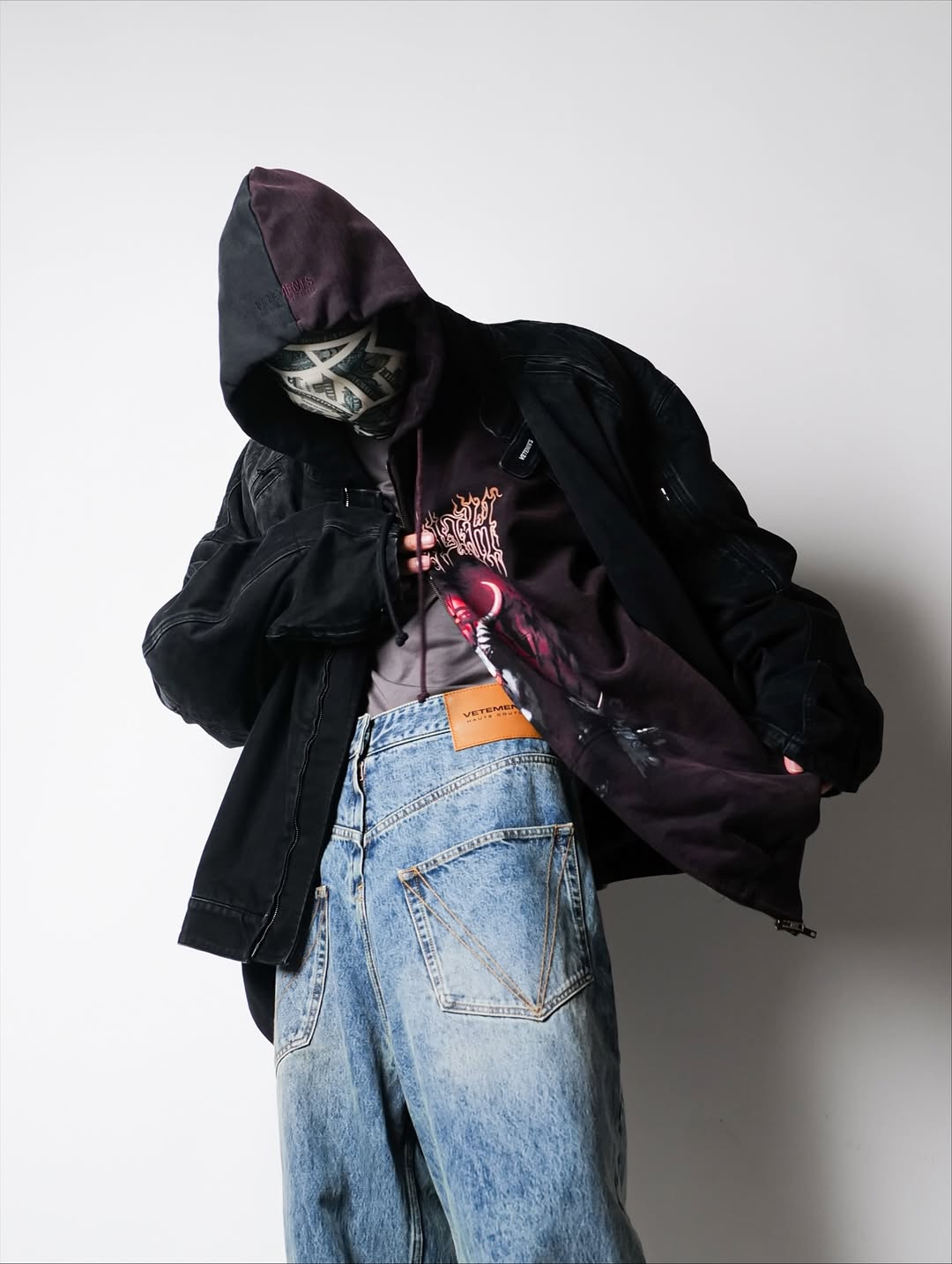 VETEMENTS・Vetements -  RACING DENIM JACKET / VINTAGE BLACK