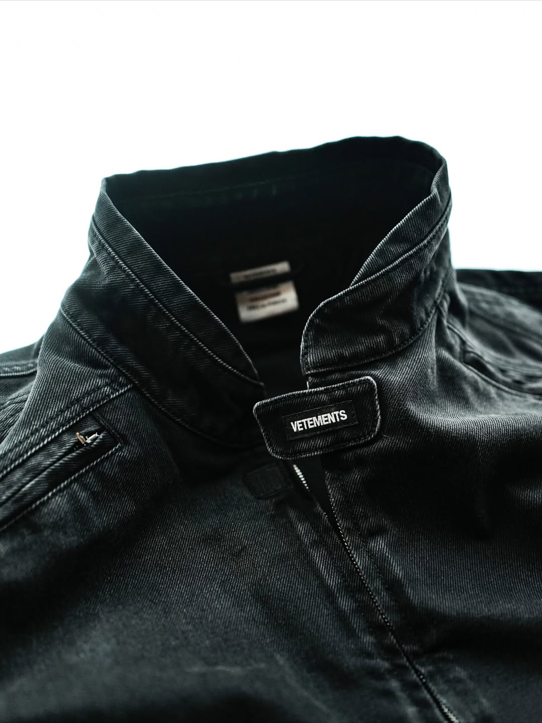 VETEMENTS・Vetements -  RACING DENIM JACKET / VINTAGE BLACK