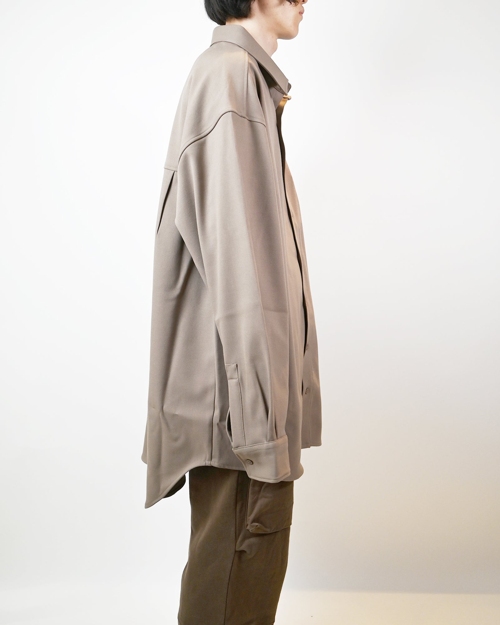 Entire studios × GIANT WOOL SHIRT / CLAY
