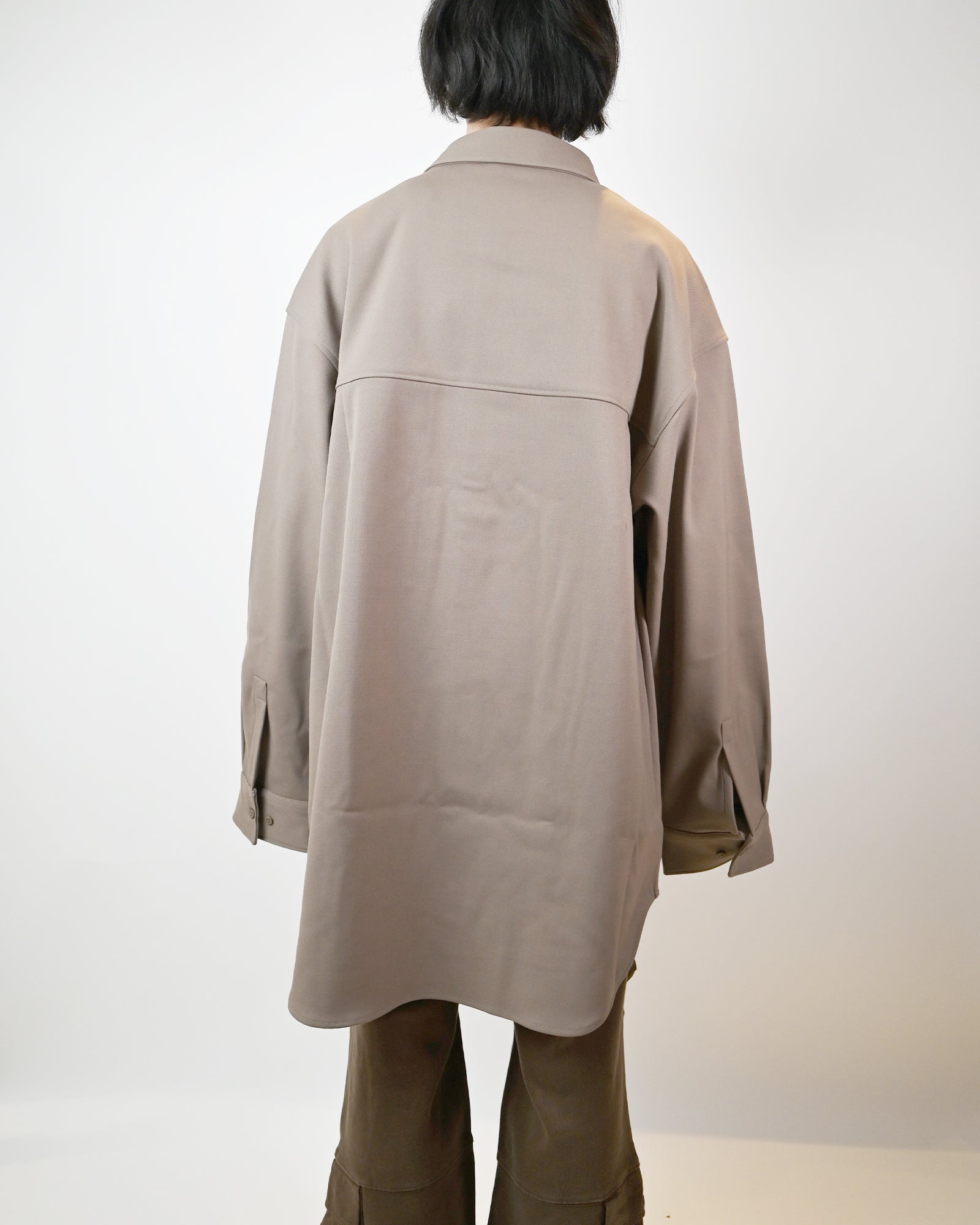 Entire studios × GIANT WOOL SHIRT / CLAY