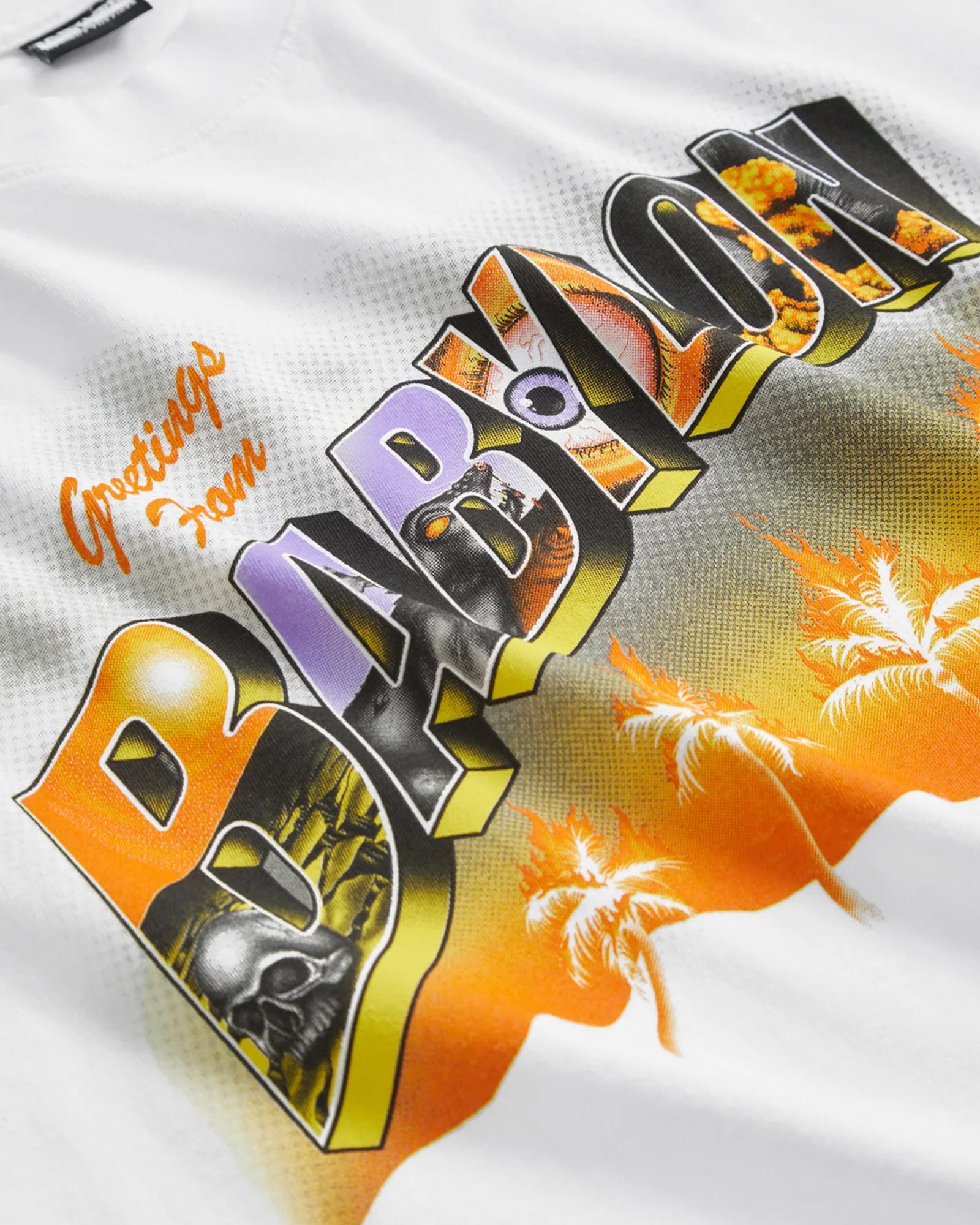 BABYLON LA × GREETINGS FROM BABYLON T-SHIRT / WHITE