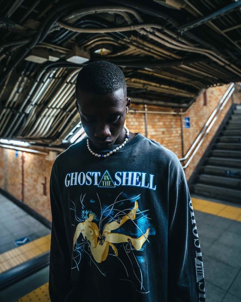 ©SAINT M×××××× × GS_LS TEE/ILYA GITS / BLACK