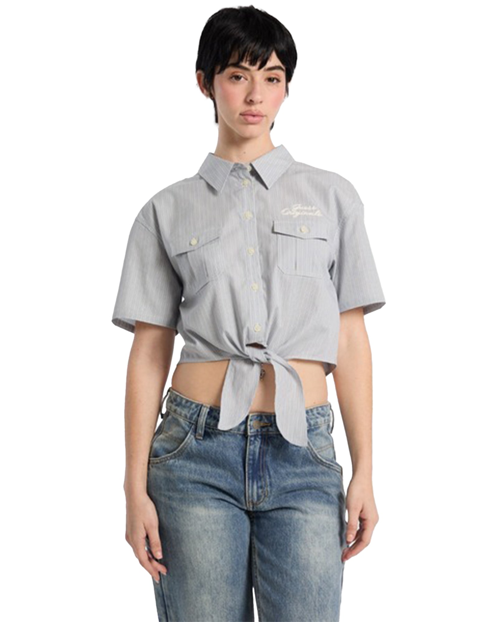 GUESS JEANS・ゲス ジーンズ - シャツ GO WORKWEAR TIE TOP / BLUE