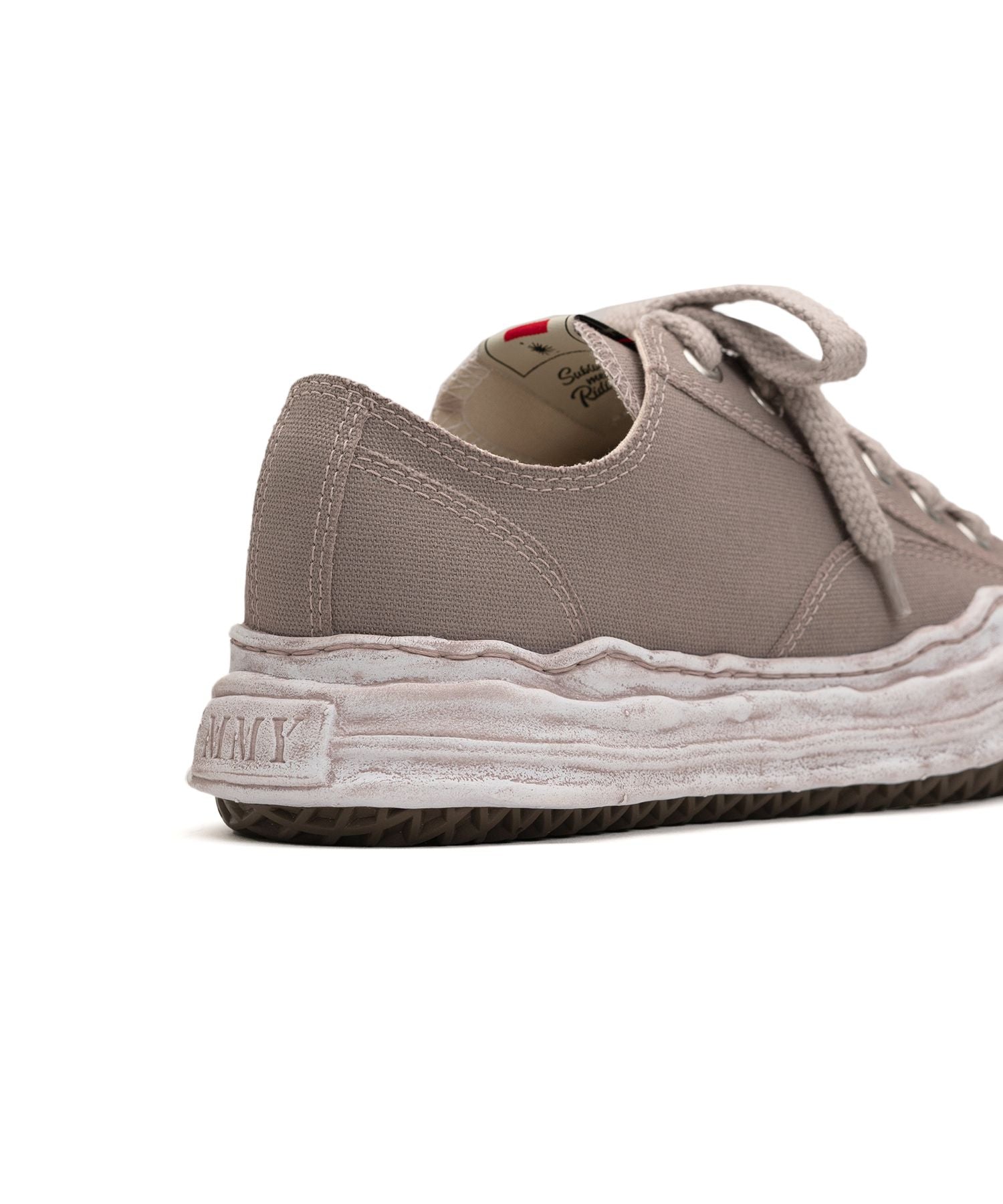 MIHARA YASUHIRO × HANK / ORIGINAL SOLE CANVAS GARMENT DYED LOW-TOP SNEAKER / GRAY