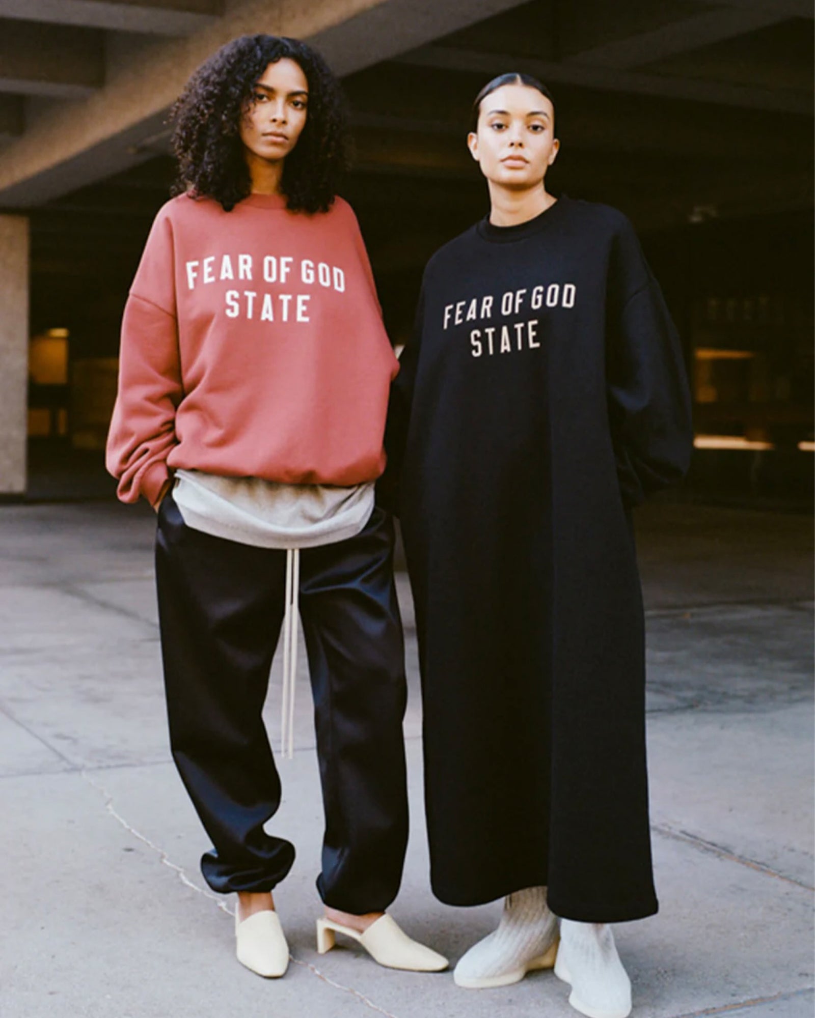 ESSENTIALS × HEAVY FLEECE CREWNECK / AMBER