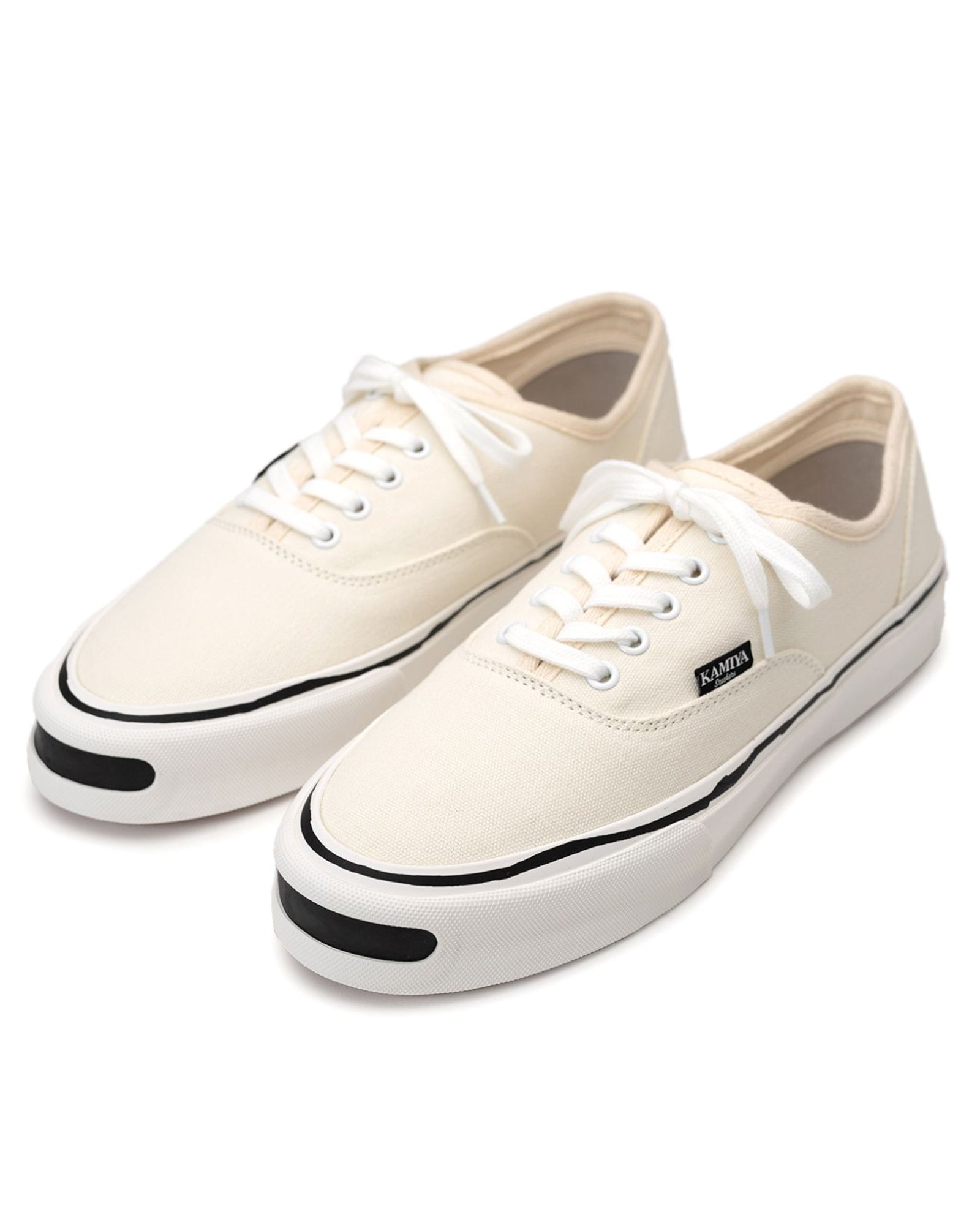 KAMIYA・カミヤ - ローカットスニーカー "HERC" VULCANIZE SNEAKER / WHITE