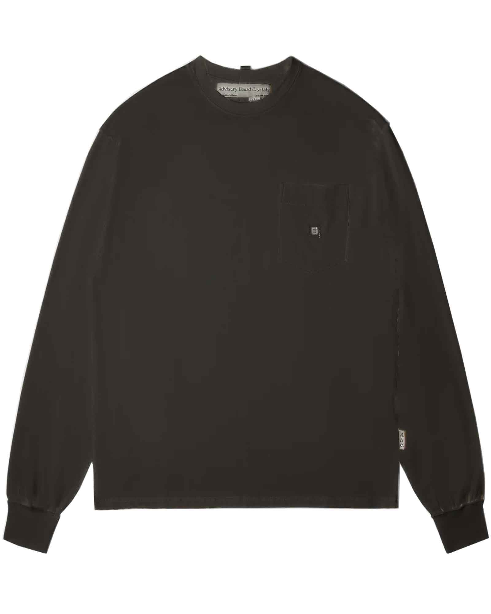 HOLOGRAM INSIDE OUT SEAM L/S POCKET TEE / BLACK