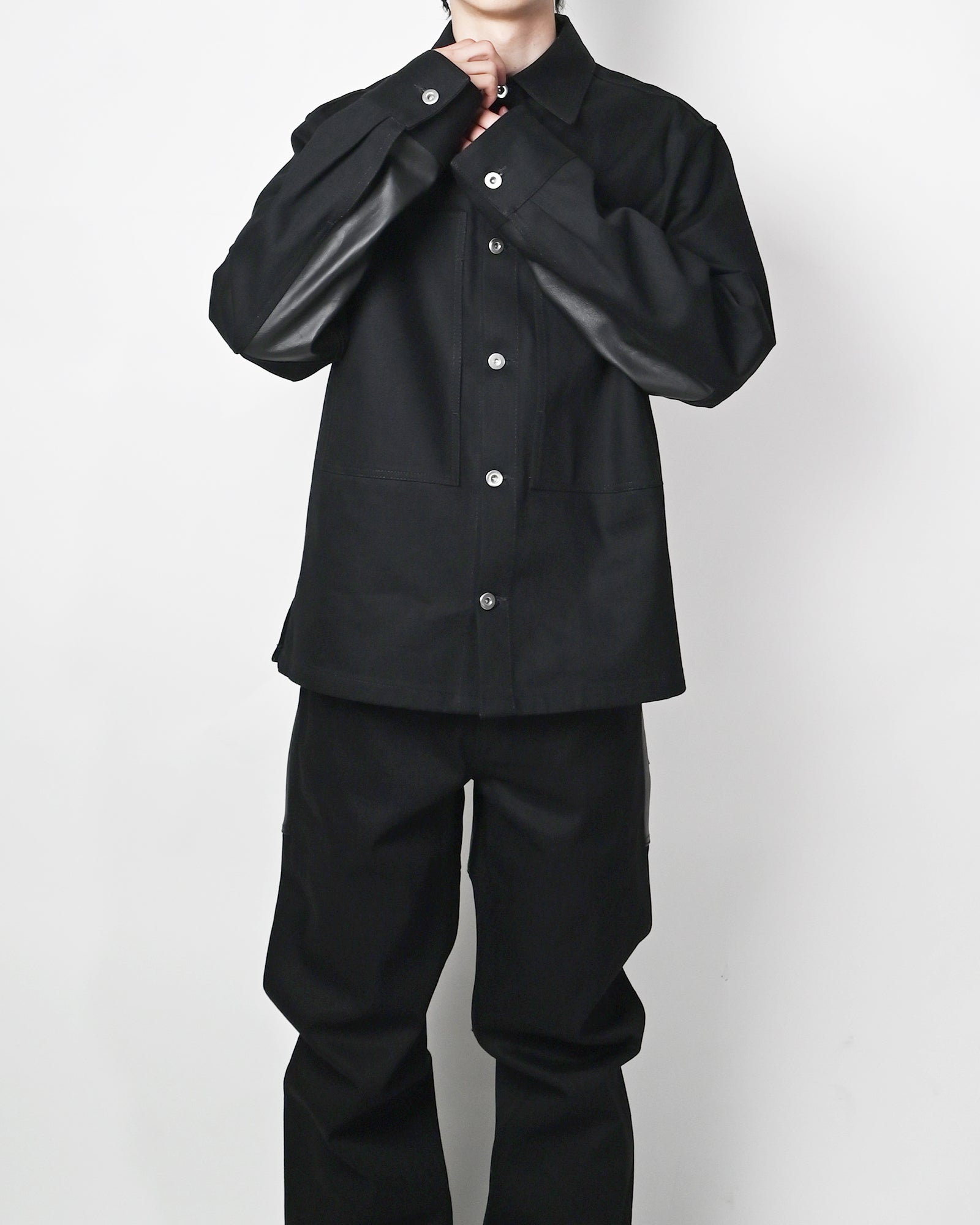 JIL SANDER・ジルサンダー - デニムジャケット OUTER SHIRT 17 WL / BLACK