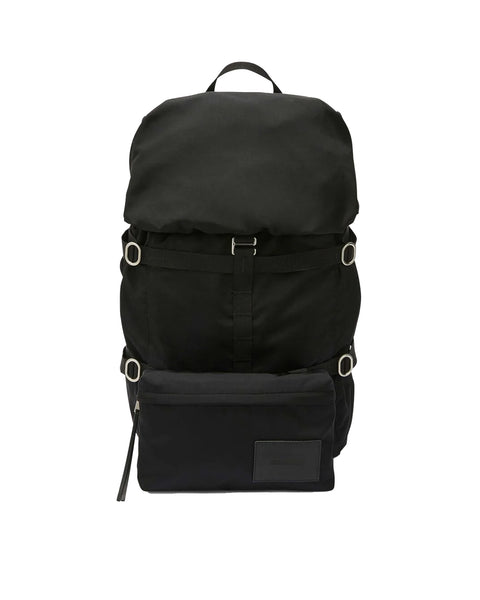 JIL SANDER (ジルサンダー) OUTDOOR BACKPACK W/POCKET / BLACK