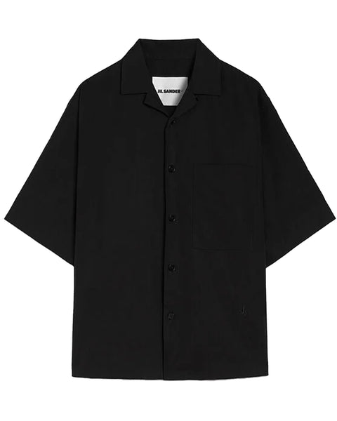 JIL SANDER (ジルサンダー) SHIRT 166 EMB / BLACK | Detail