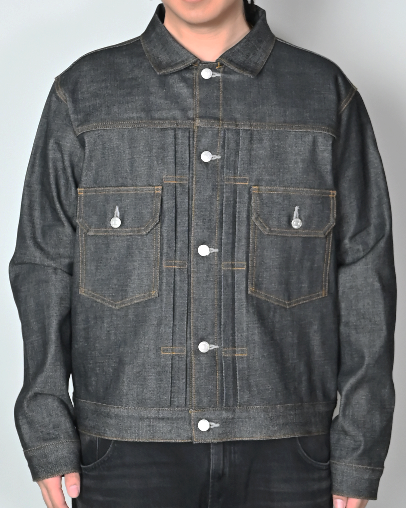 DENIM JKT B RIGID / BLACK