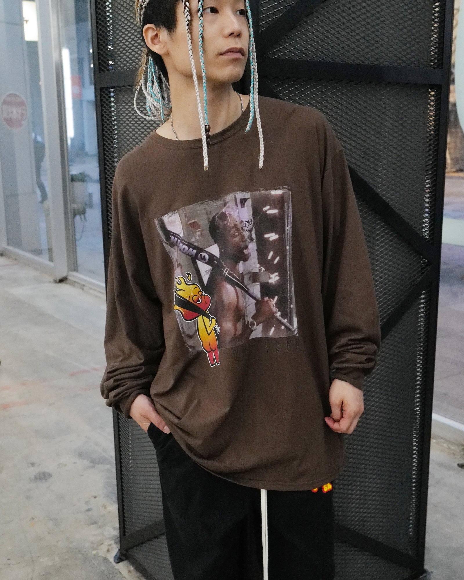 CVTVLIST・カタリスト - L/S Tシャツ THE LIFE L/S TEE / BROWN