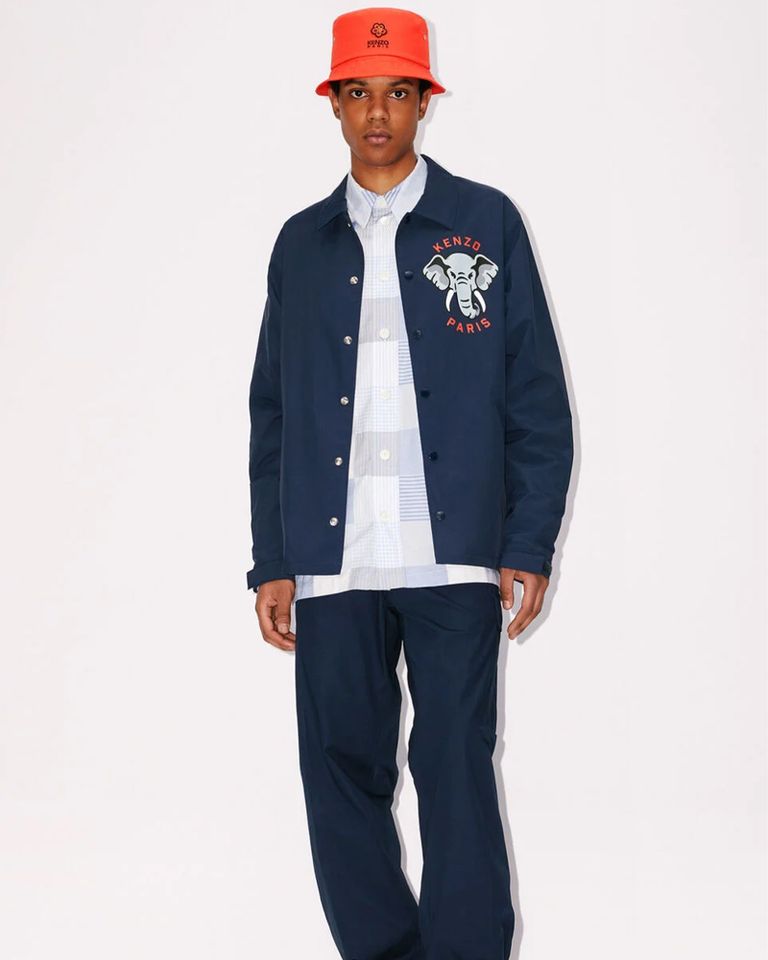 KENZO × KEN ZO LIGHT COACH JACKET / BLUE