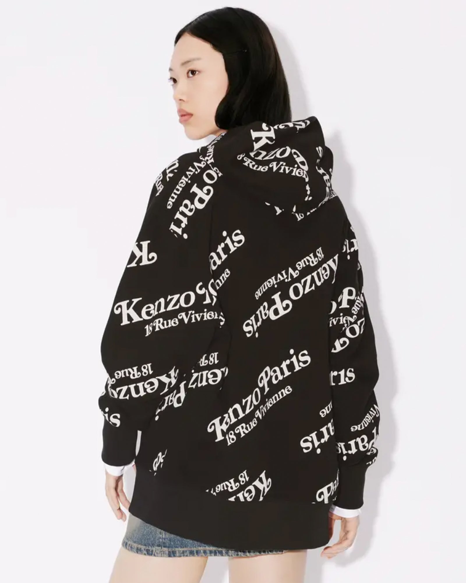 KENZO × KENZO BY VERDY OVERSIZE HOODIE / BLACK