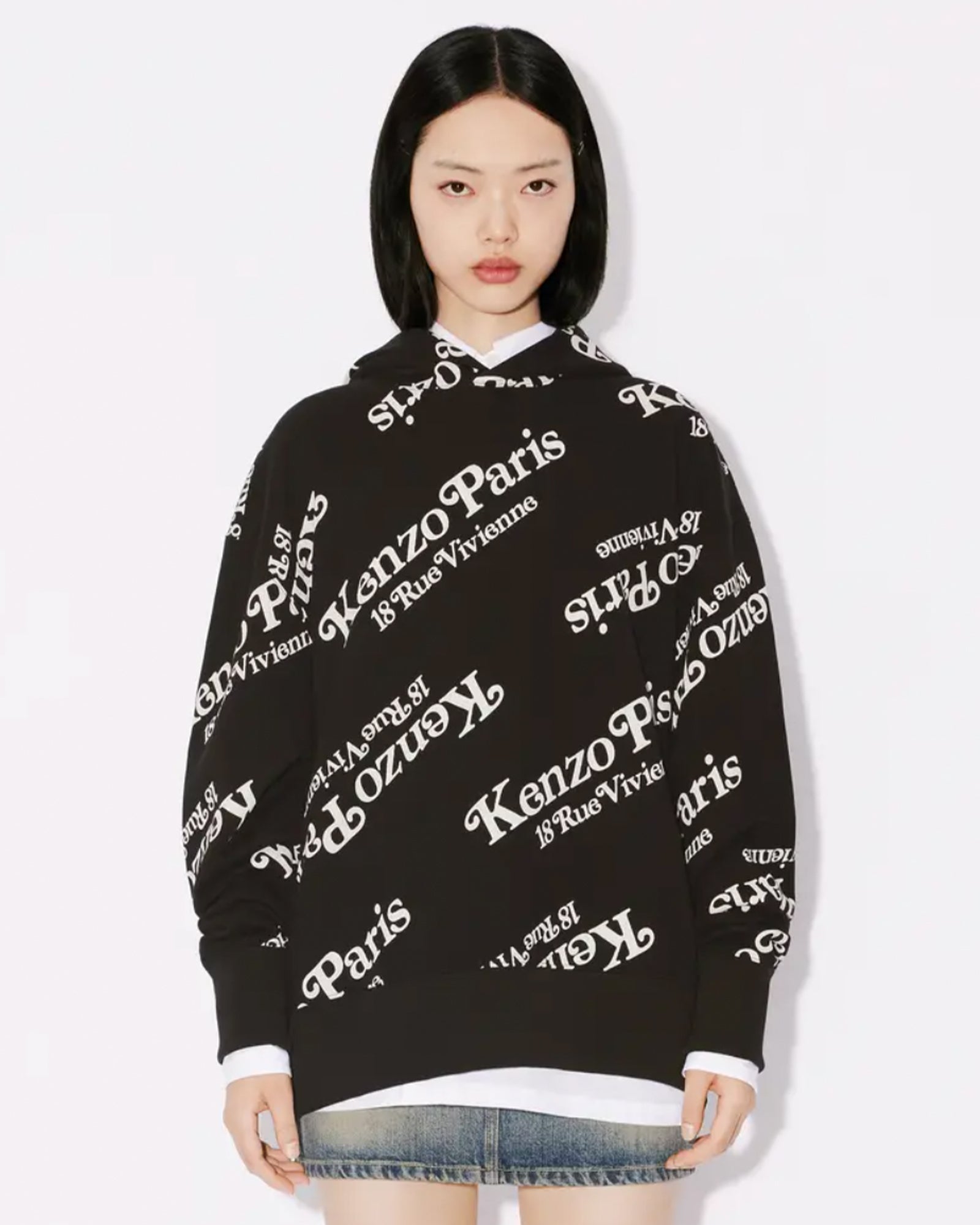KENZO × KENZO BY VERDY OVERSIZE HOODIE / BLACK