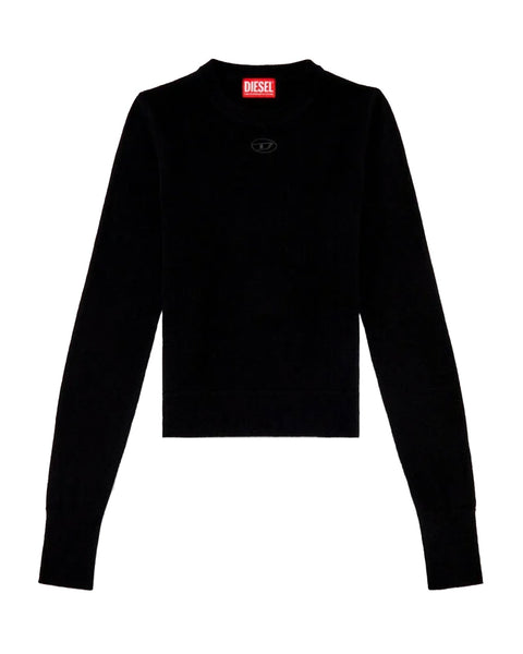 未使用品❃DIESEL(ディーゼル) 長袖ニット DIESEL (ディーゼル) KNITWEAR / BLACK | Detail Application