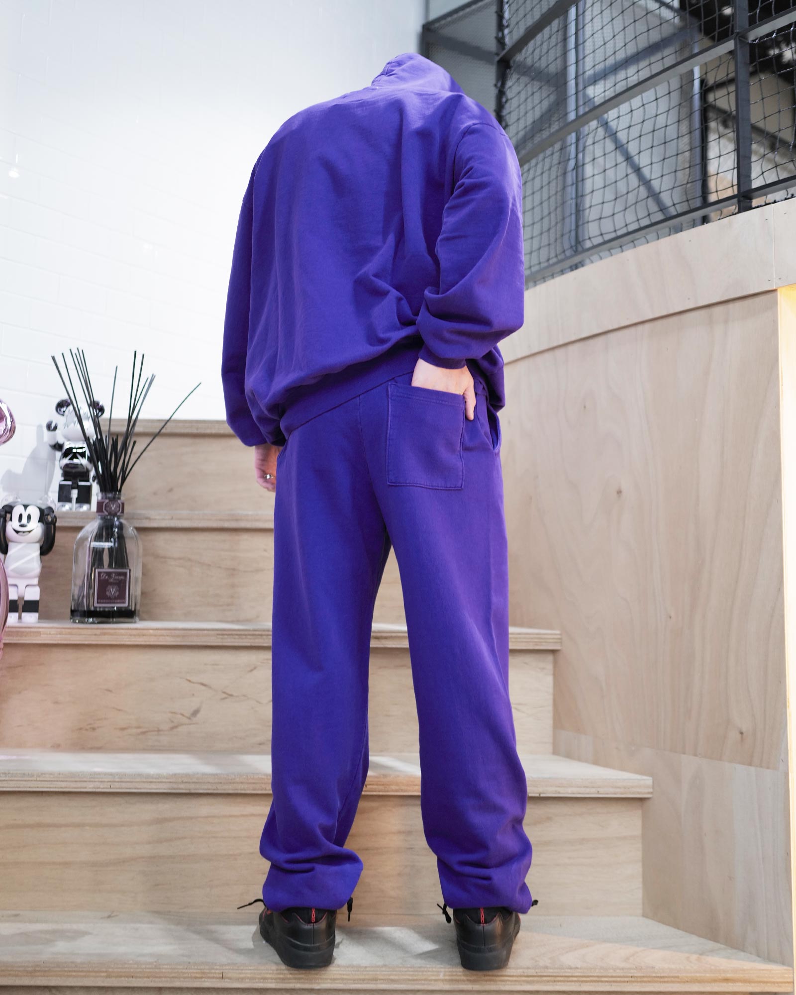 LOCAL AUTHORITY・local authority -  Local Authority/LA SLASH FLEECE PANT/Sweatpants/PURPLE