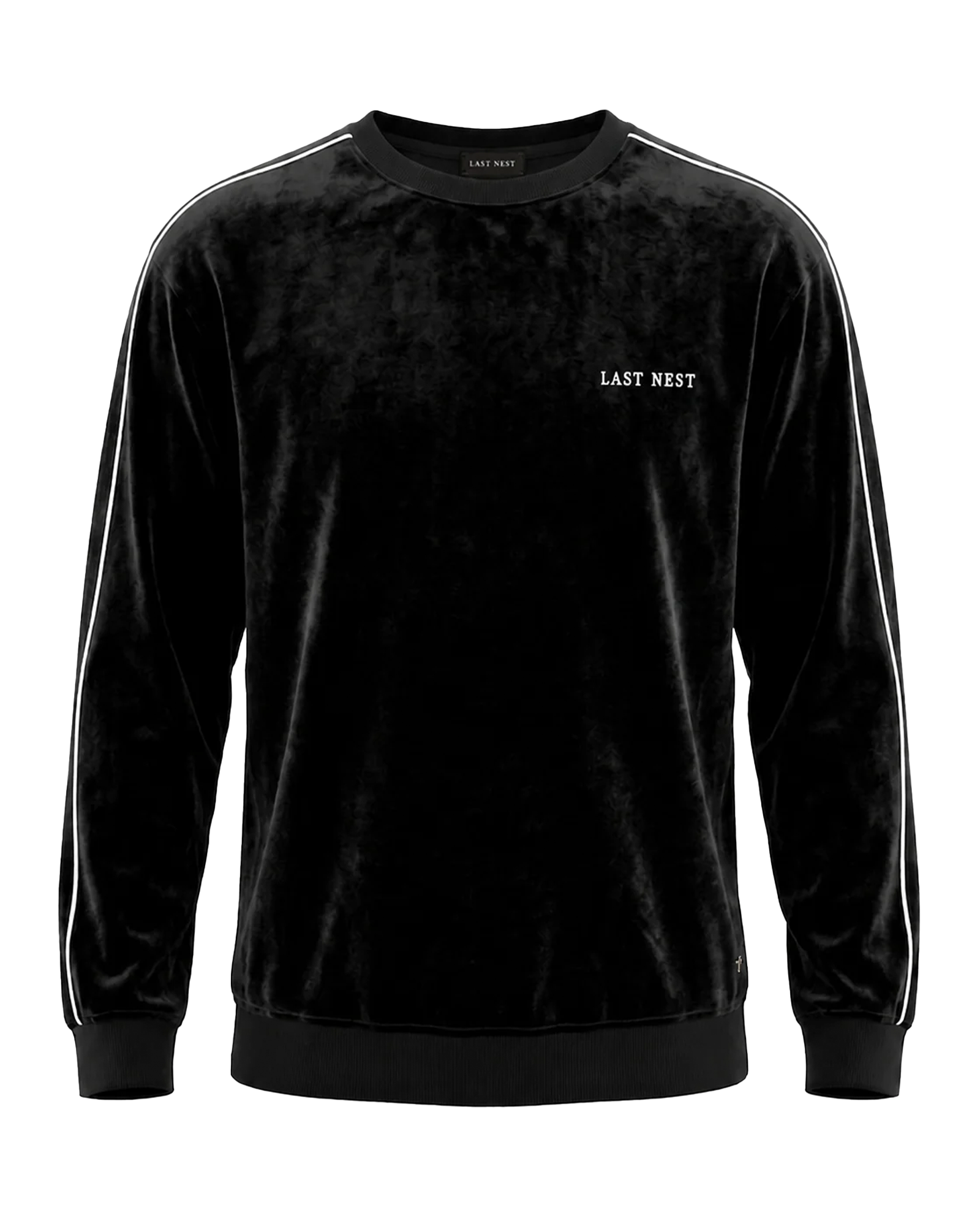 VELVET CREWNECK / BLACK