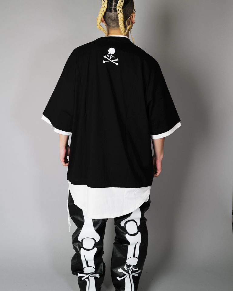 mastermind・マスターマインド - Tシャツ・カットソー LAYERED TEE / BLK/WHITE