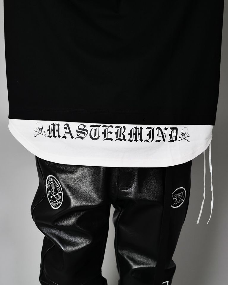 mastermind・マスターマインド - Tシャツ・カットソー LAYERED TEE / BLK/WHITE