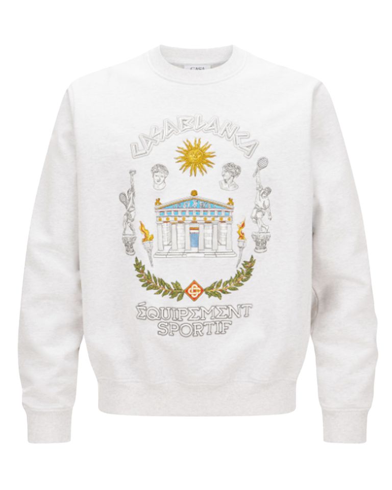 LE TEMPLE DU SPORT EMBROIDERED SWEATSHIRT / GREY