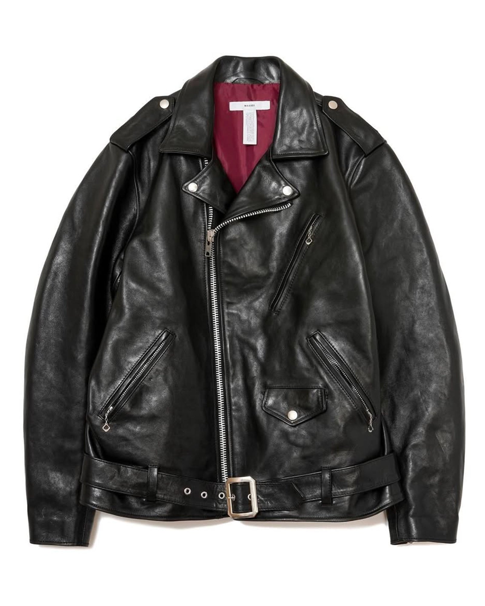 MASSES × LEATHER JKT VINTAGE W / BLACK