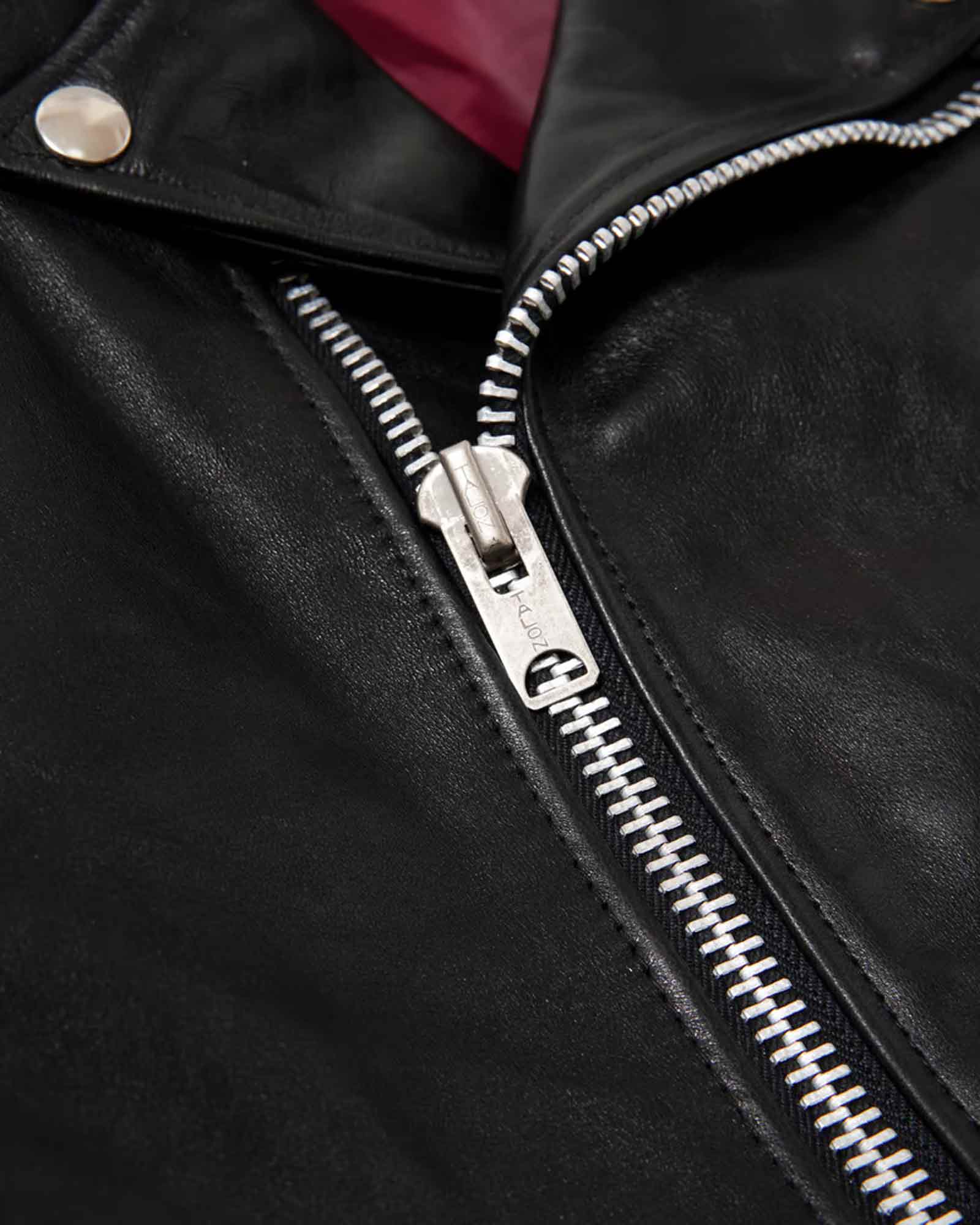 MASSES × LEATHER JKT VINTAGE W / BLACK