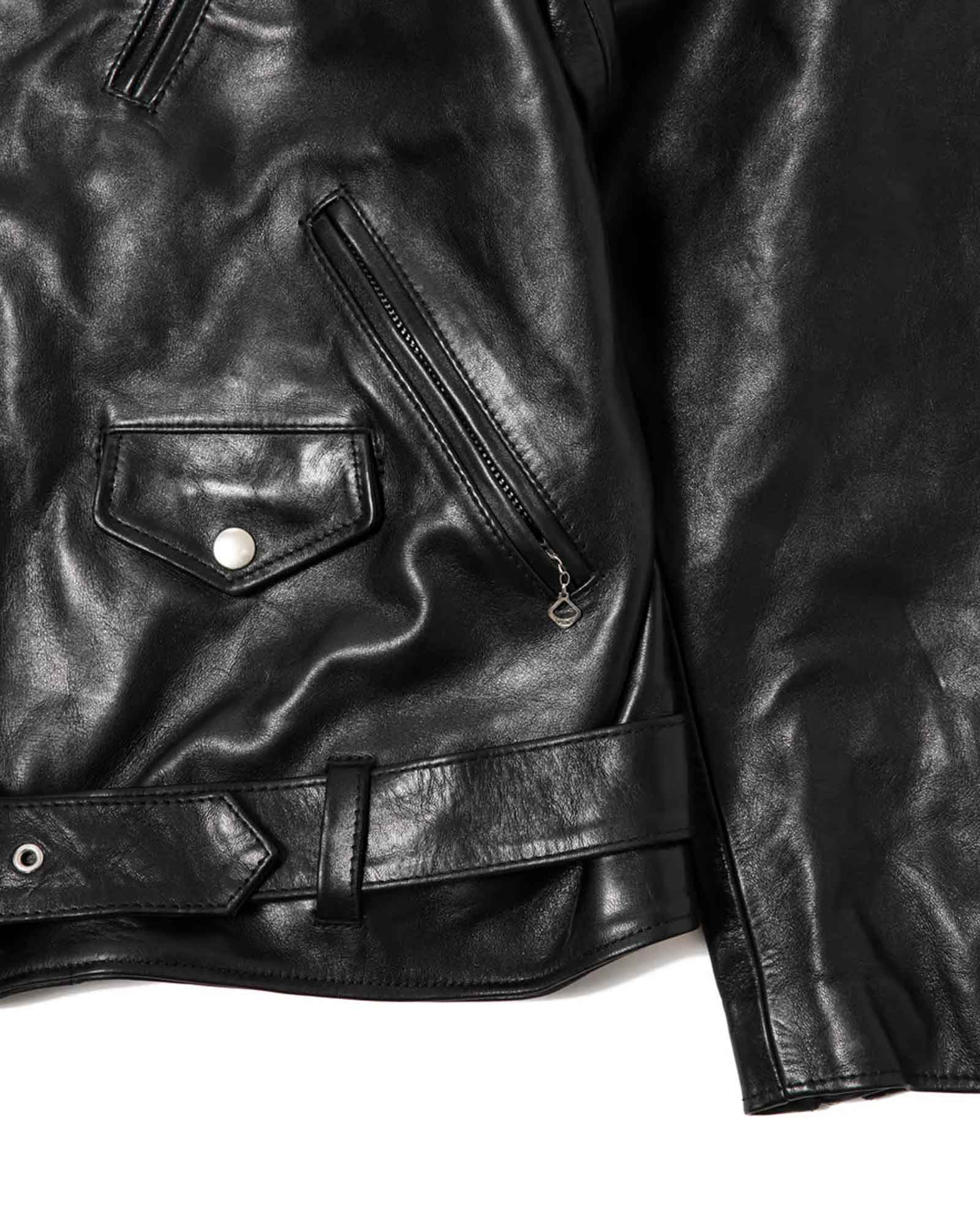 MASSES × LEATHER JKT VINTAGE W / BLACK