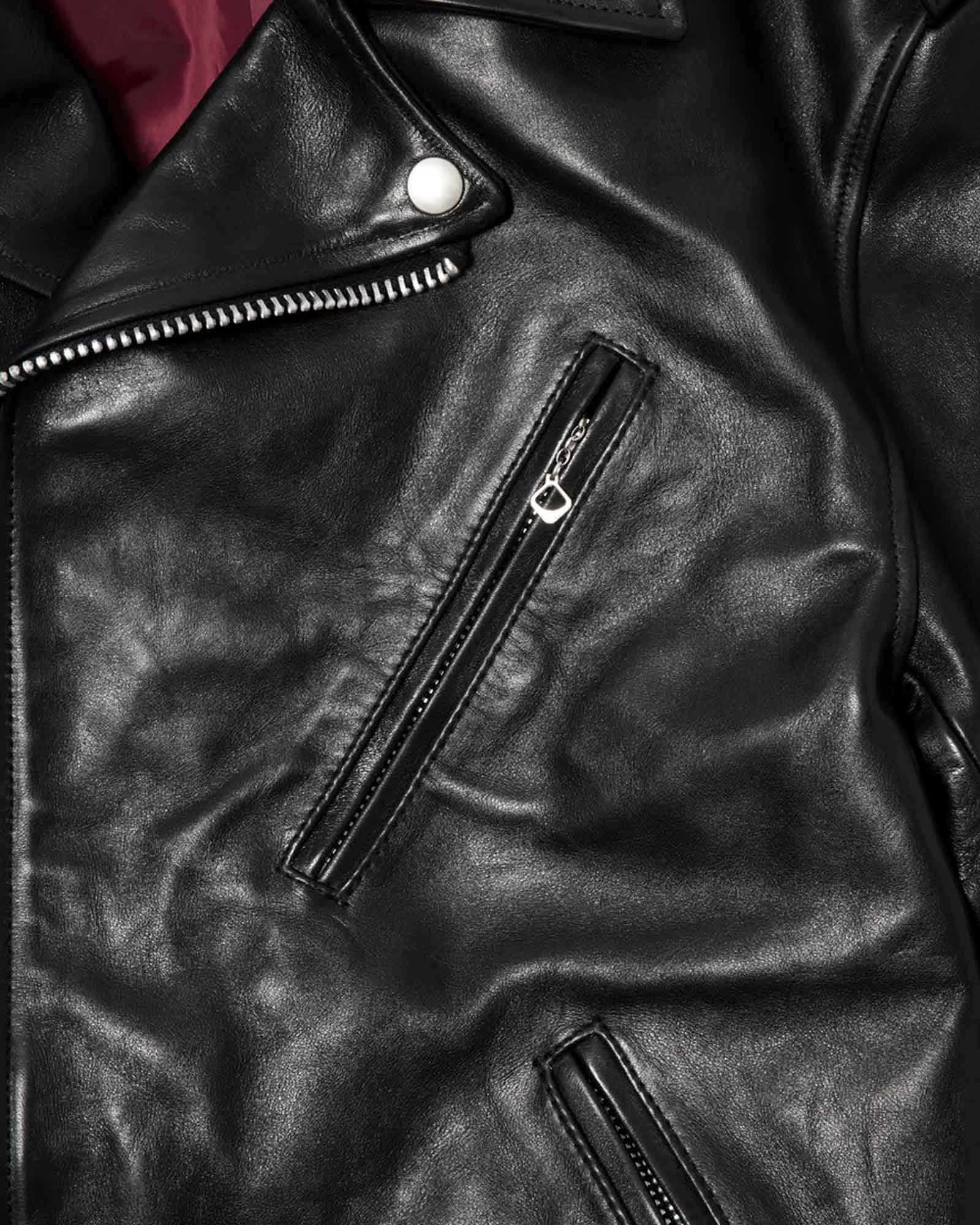MASSES × LEATHER JKT VINTAGE W / BLACK