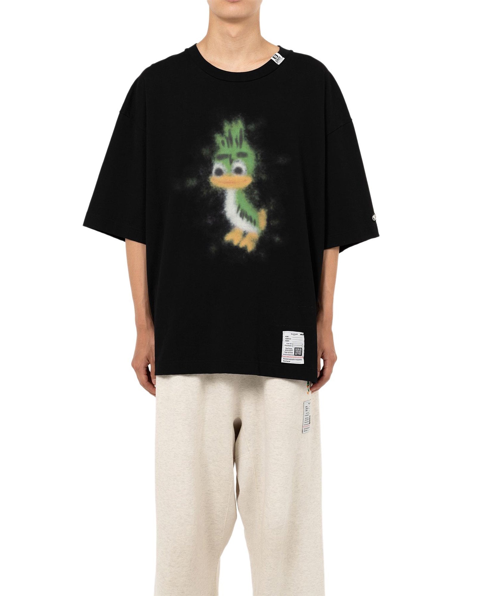 MIHARA YASUHIRO・ミハラヤスヒロ - Tシャツ・カットソー LEON PRINTED TEE / BLACK