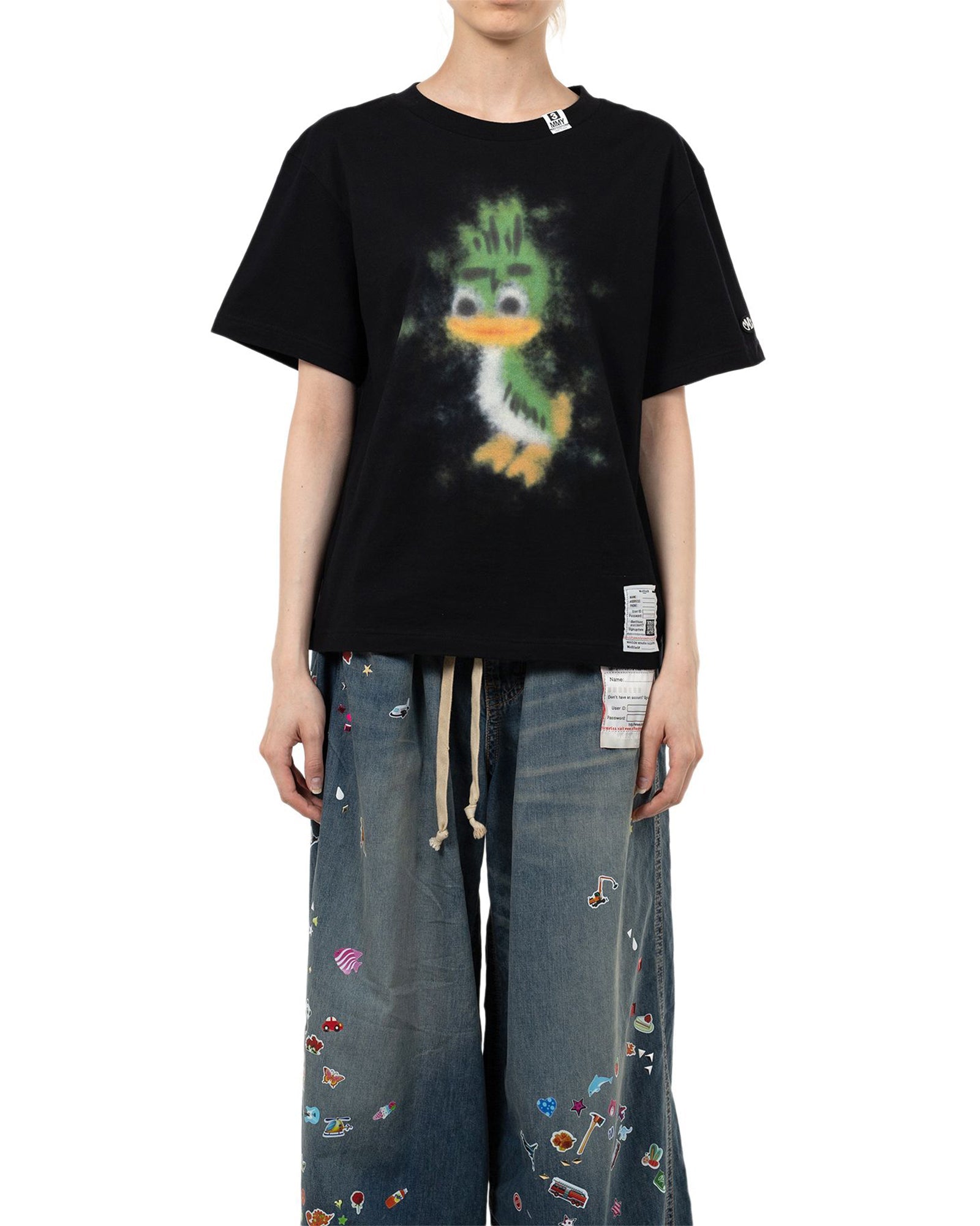 MIHARA YASUHIRO・ミハラヤスヒロ - Tシャツ・カットソー LEON PRINTED TEE / BLACK