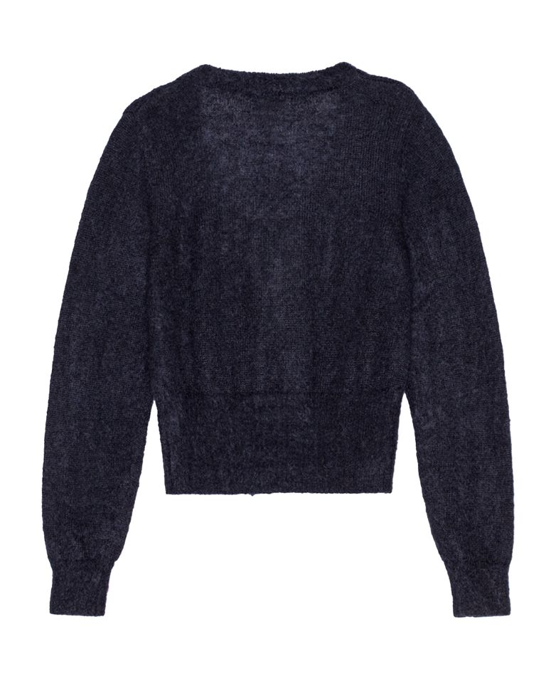 GANNI × LIGHT MOHAIR TIE STRING CARDIGAN / SKY CAPTAIN