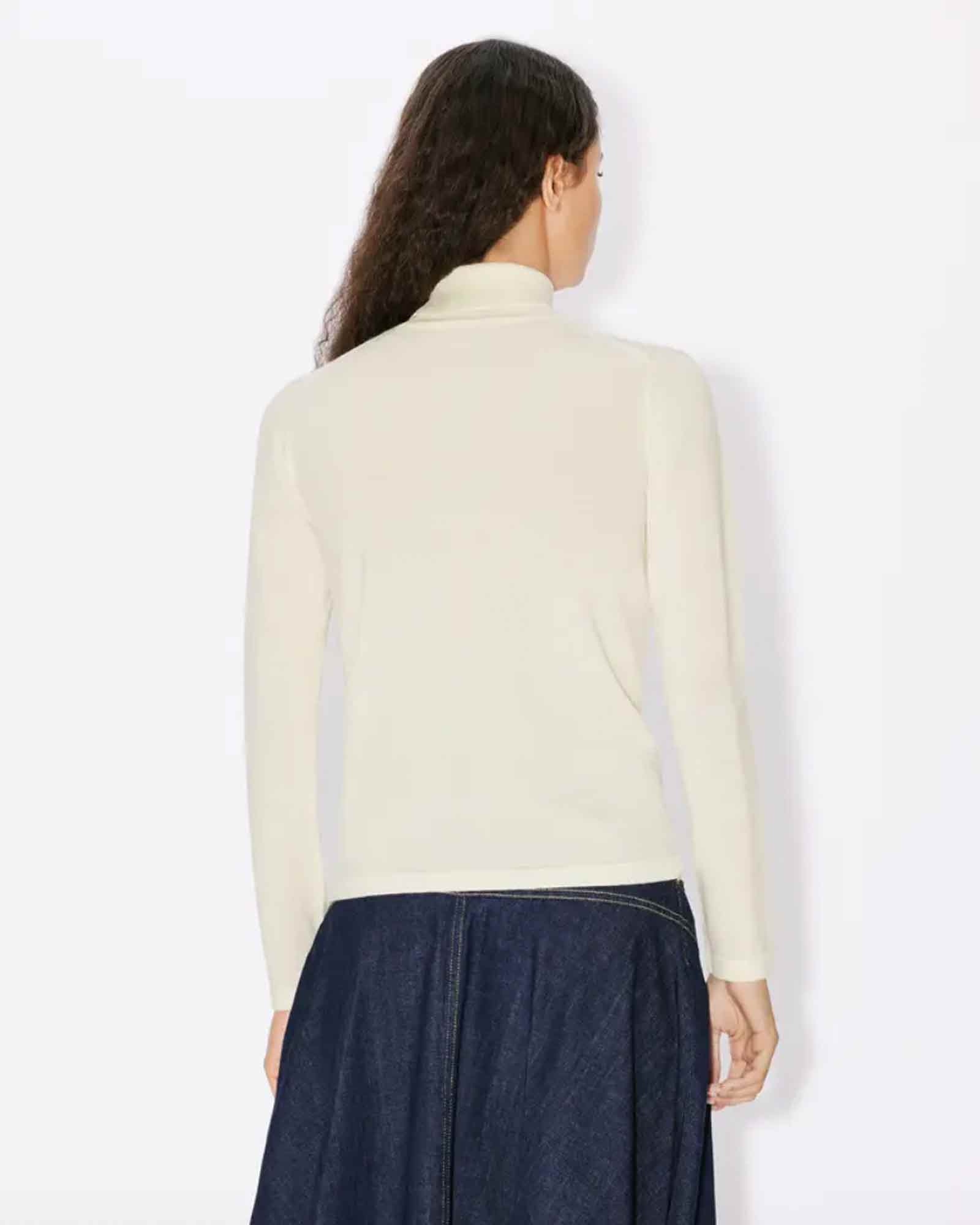 KENZO × LIGHT TURTLENECK JUMPER / WHITE