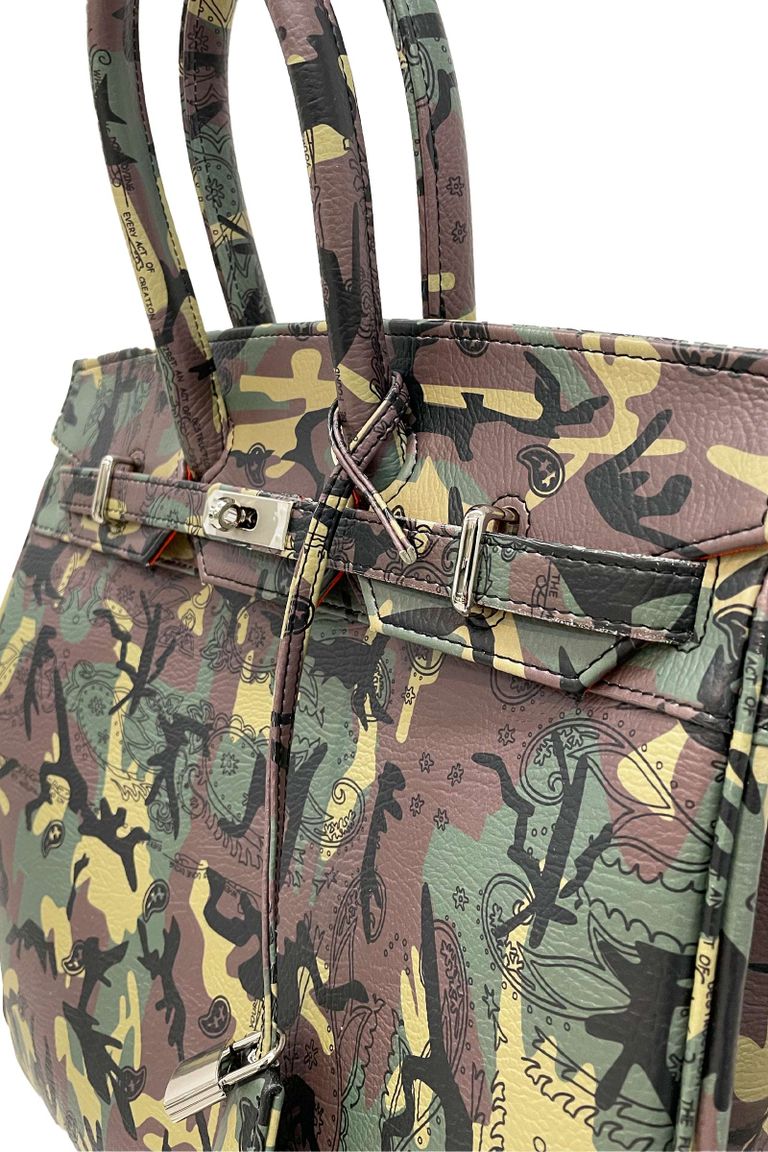 THE WORLD IS YOURS × LIMITED TRAVEL BAG 35 / KAHKI/SILVER