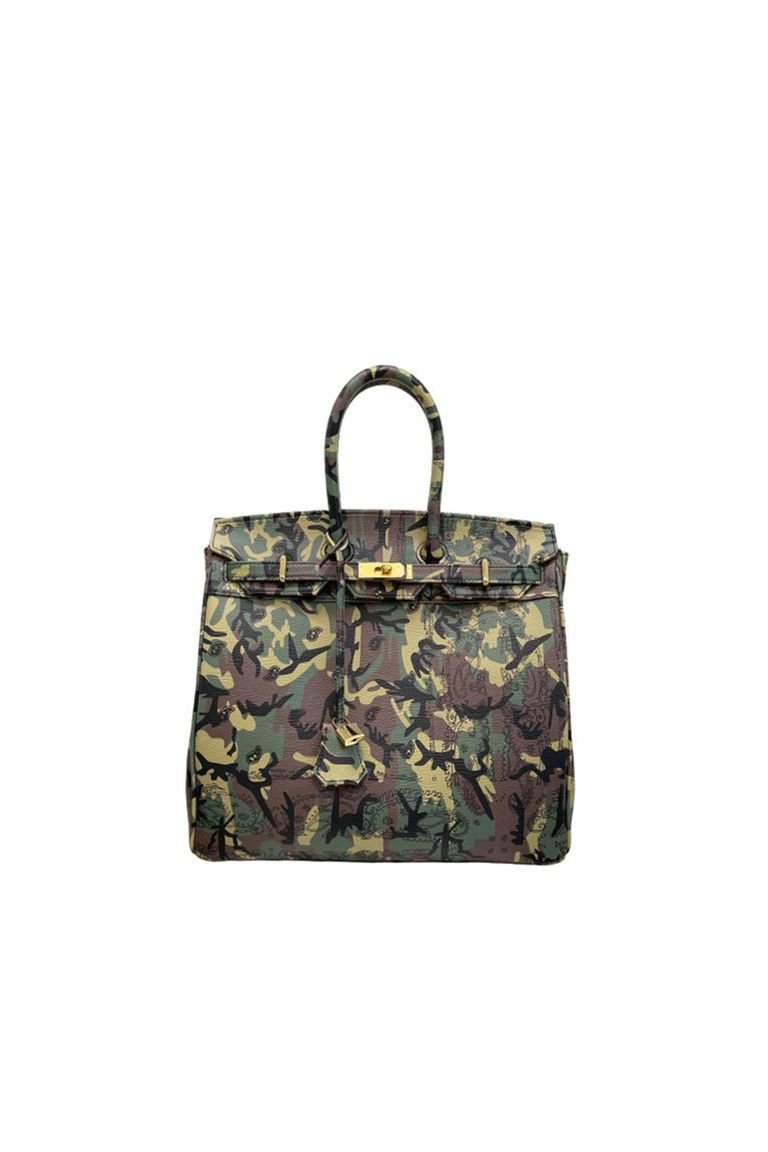 THE WORLD IS YOURS × LIMITED TRAVEL BAG 35 / KHAKI/GOLD