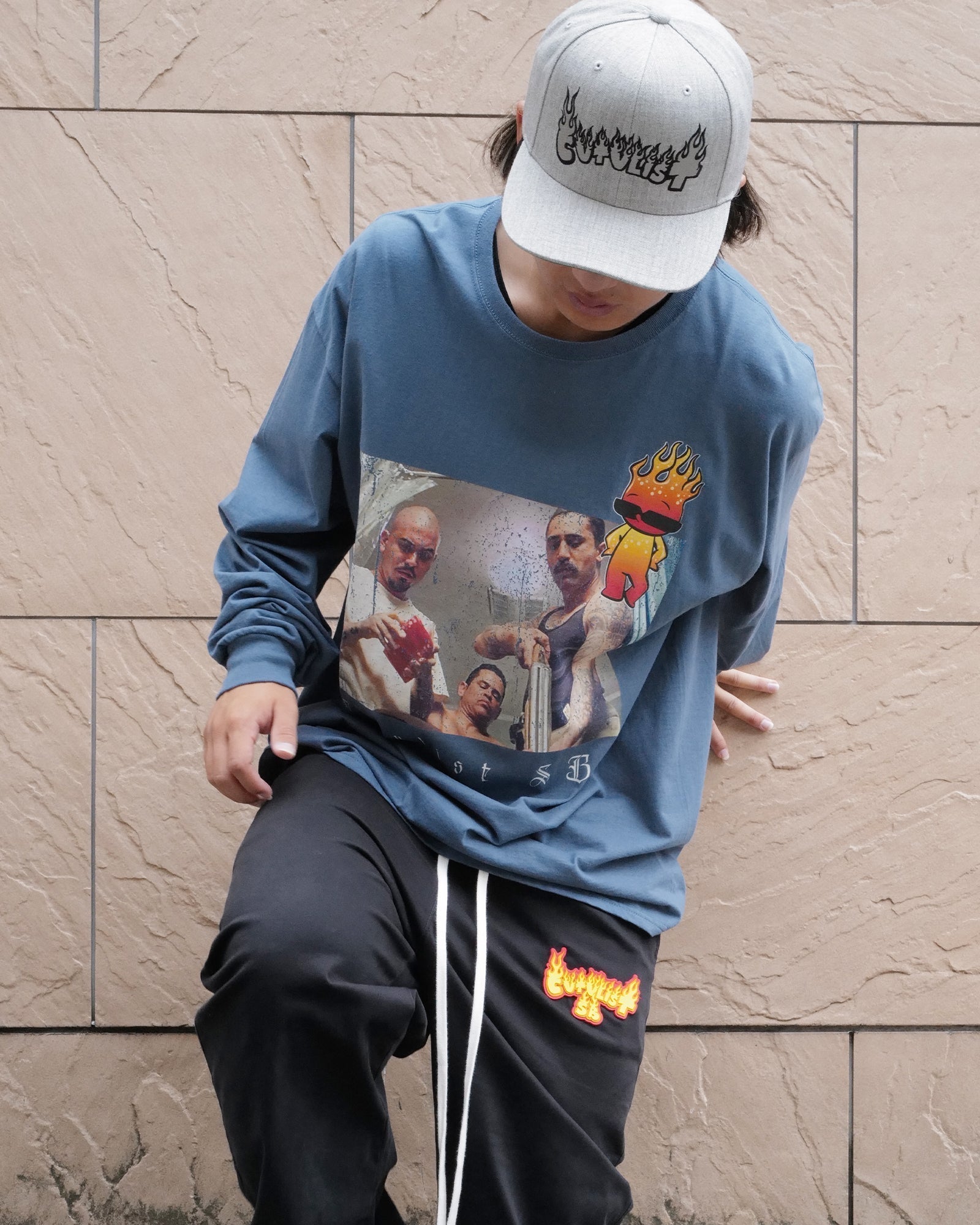 CVTVLIST・カタリスト - L/S Tシャツ SKIN SHOTS LONGSLEEVE TEE / NAVY