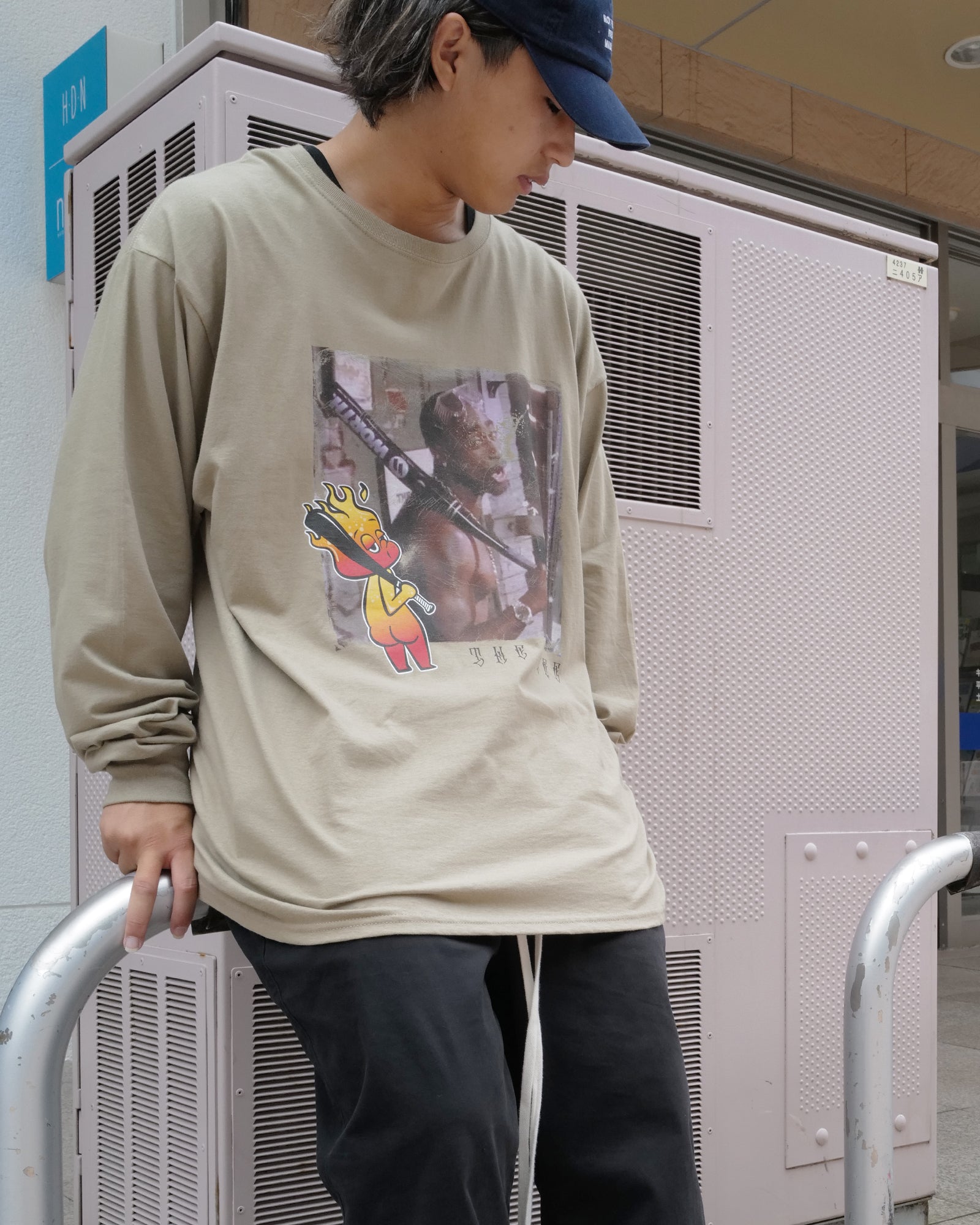 CVTVLIST・カタリスト - L/S Tシャツ THE LIFE L/S TEE /  KHAKI