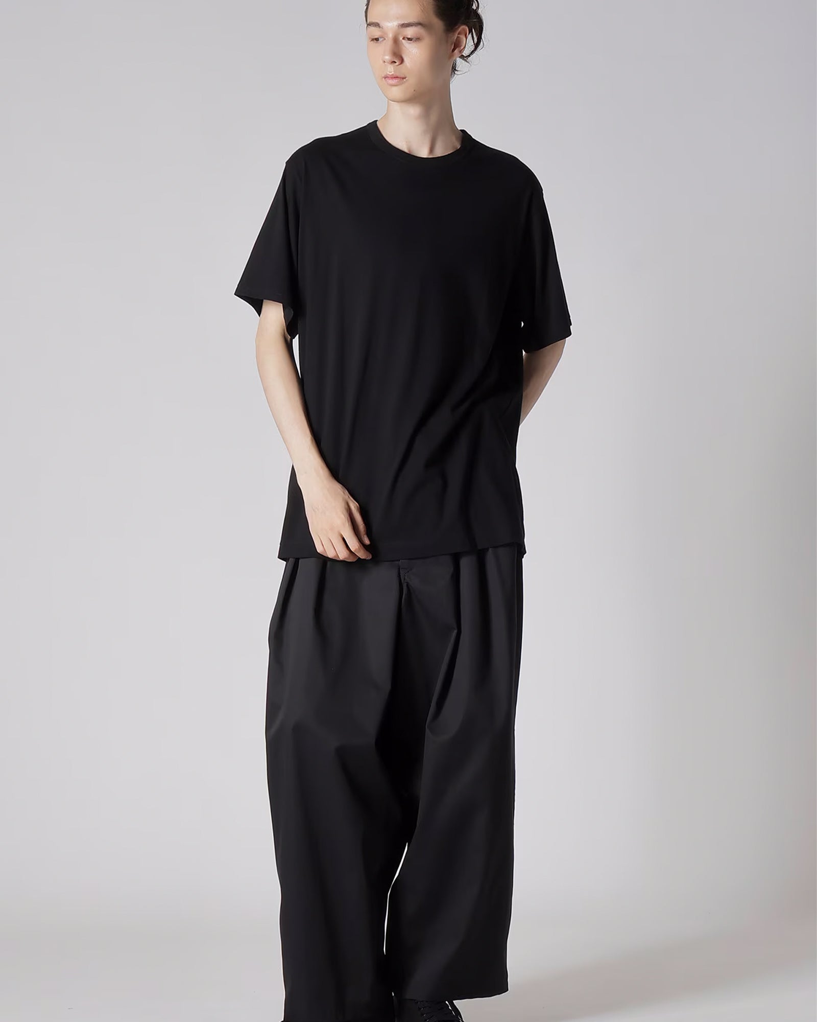 Y's for men × LOGO BACK PRINT T-SHIRTS / BLACK
