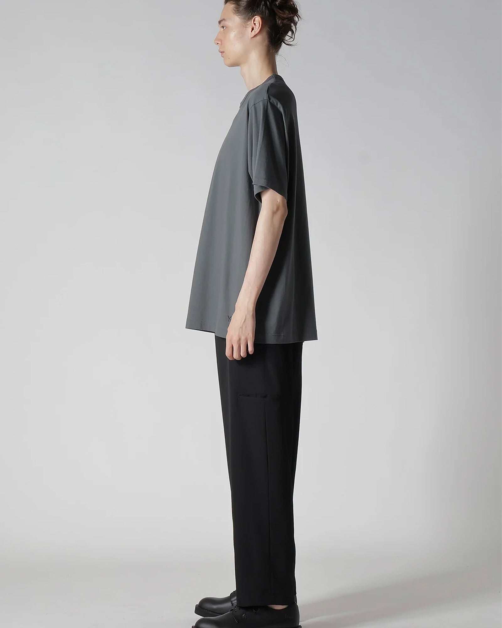 Y's for men × LOGO PRINT SHORT SLEEVE T-SHIRTS / GRAY