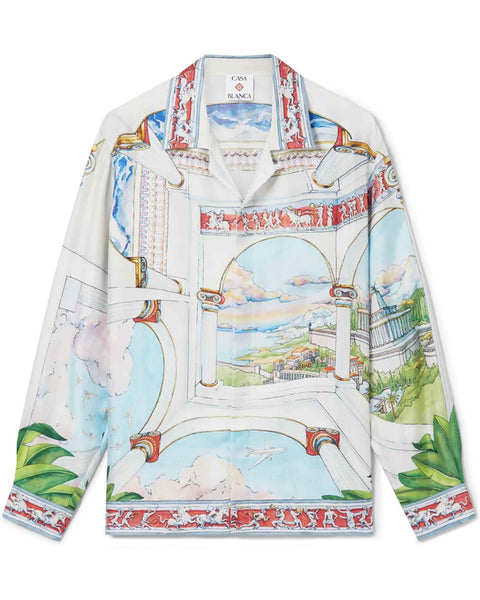 CASABLANCA (カサブランカ) LONG SLEEVE CUBAN COLLAR SHIRT