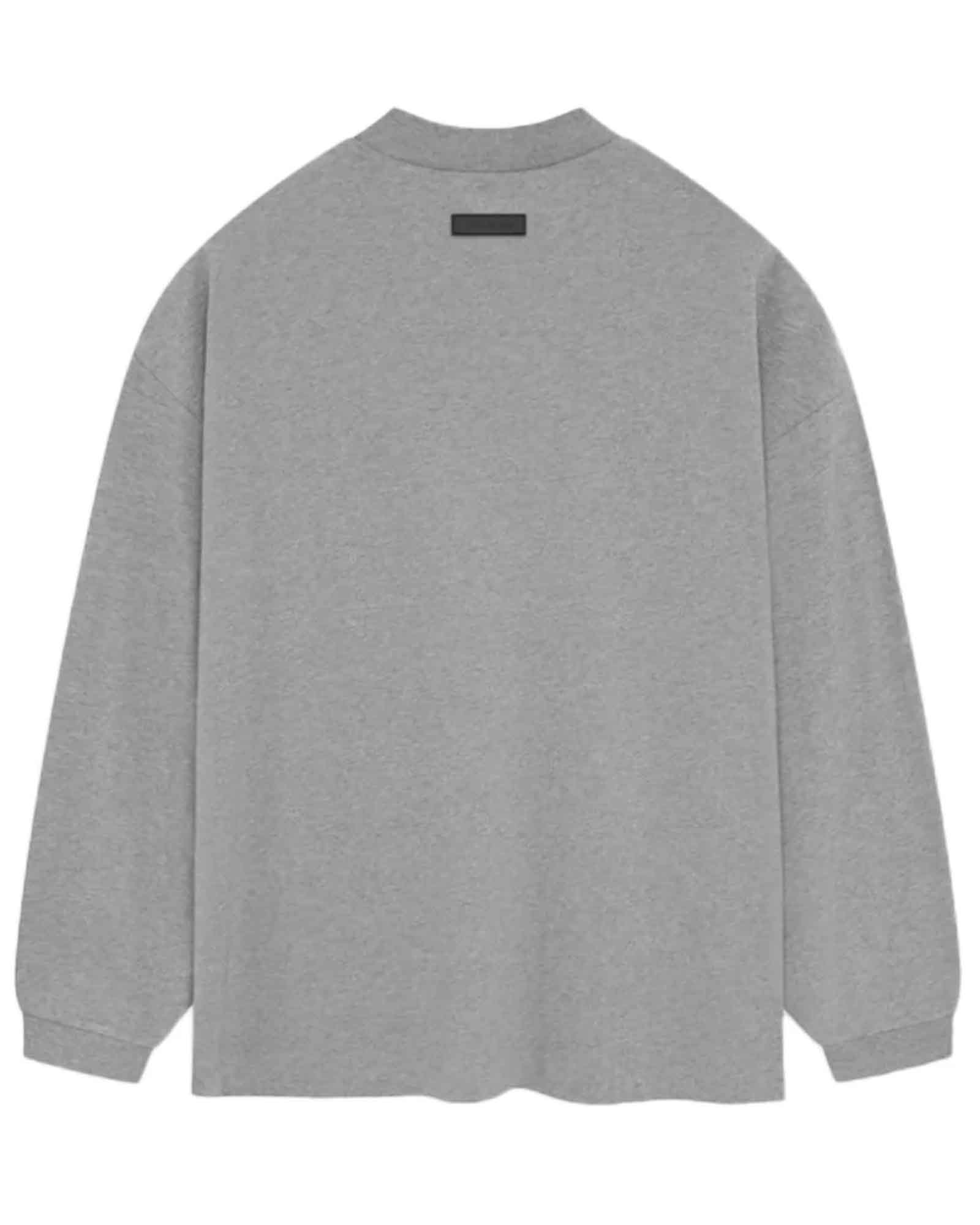ESSENTIALS × LONGSLEEVE SHIRT / DARK HEATHER OATMEAL