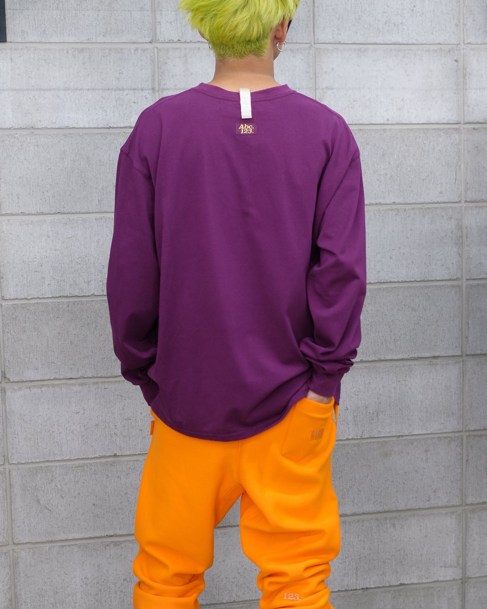 Advisory Board Crystals × L/S POCKET TEE / PURPLE