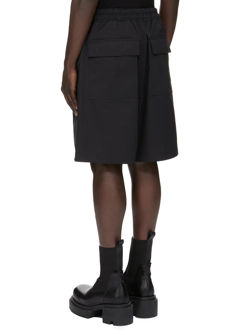 RICK OWENS・リック オウエンス - ハーフ・ショートパンツ FAUN SHORTS / BLACK / MU