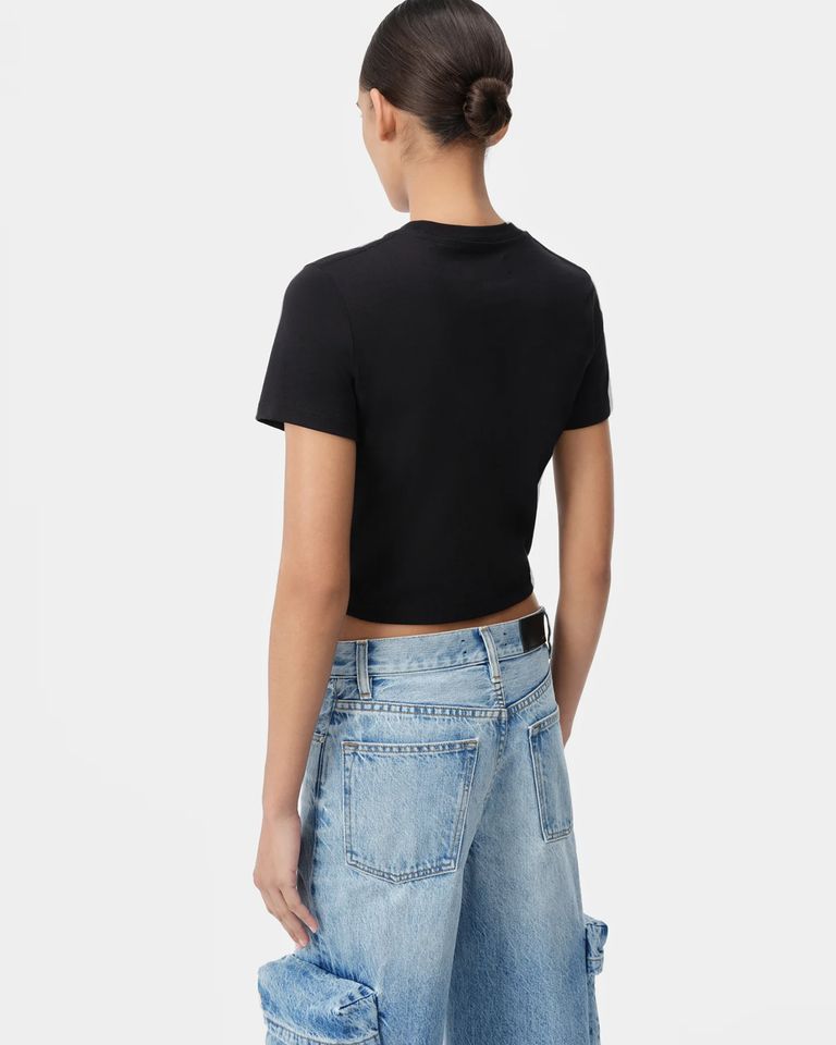AMIRI × MA EMBROIDERED BABY TEE / BLACK