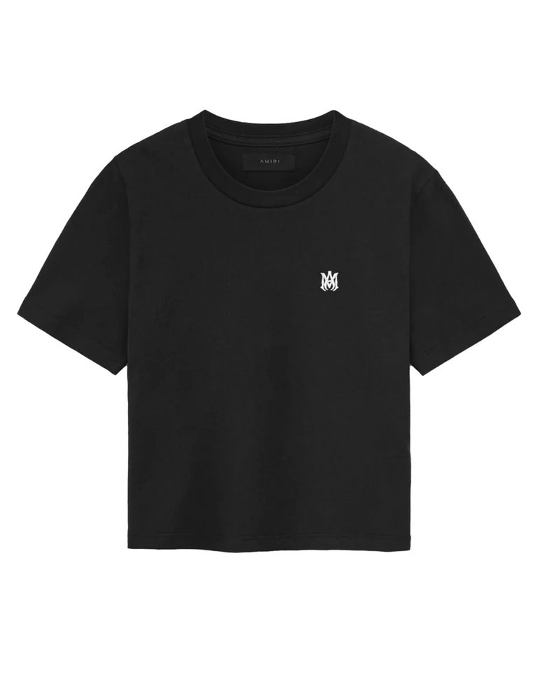 MA EMBROIDERED BABY TEE / BLACK