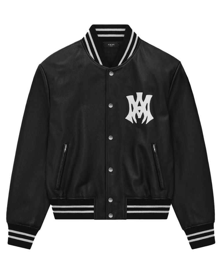 MA HOLLYWOOD LEATHER BOMBER / BLACK